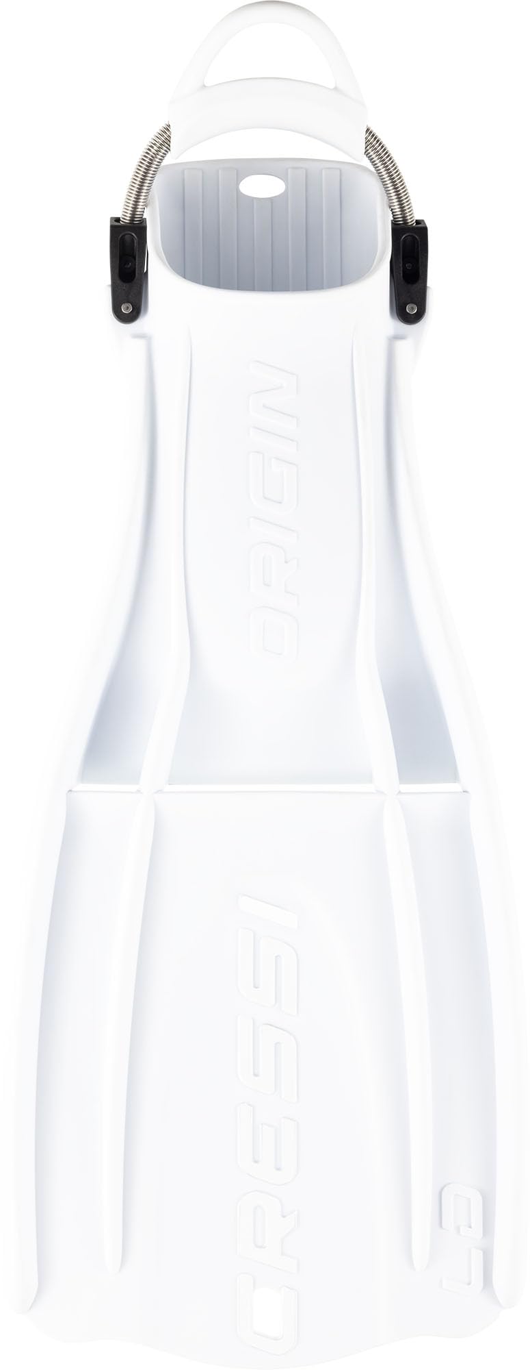 CRESSI Origin LD Adjustable Open Heel Flossen, White, S/M