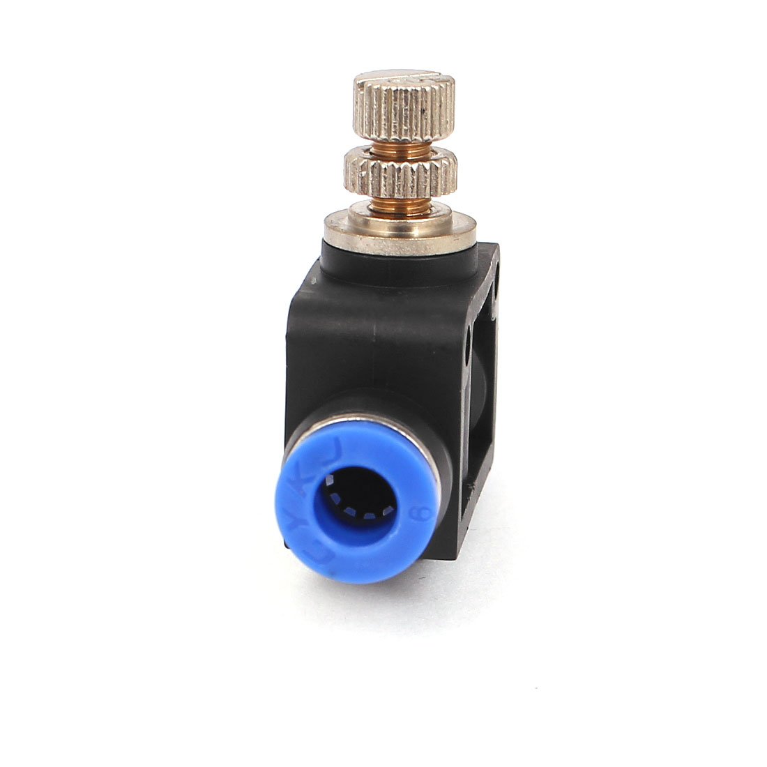 Sourcingmap 6mm Tube Union Flow Speed Controllers Pneumatic Push in Fittings 3pcs, Blue - Image 2