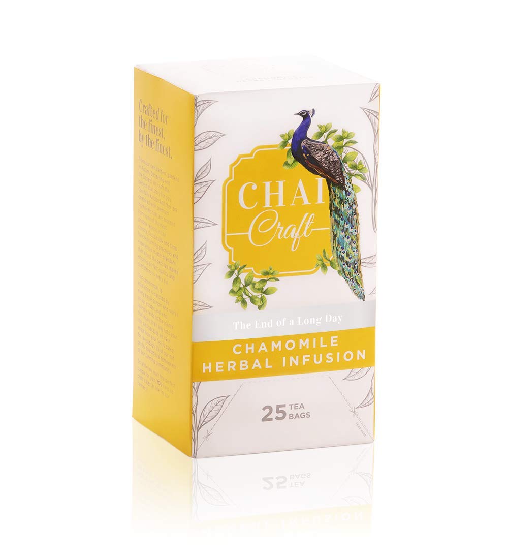 Chai Craft Chamomile Herbal Infusion teabags (25 teabags) I Subtle and flowery Herbal Infusion tea I Helps in good sleep & stress management (B07VXXQY1T) Amazon Price History, Amazon Price Tracker