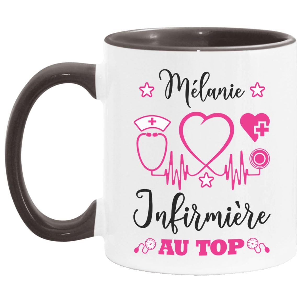 Cadeau nounou | Idée cadeau mug joyeux noël avec prénom