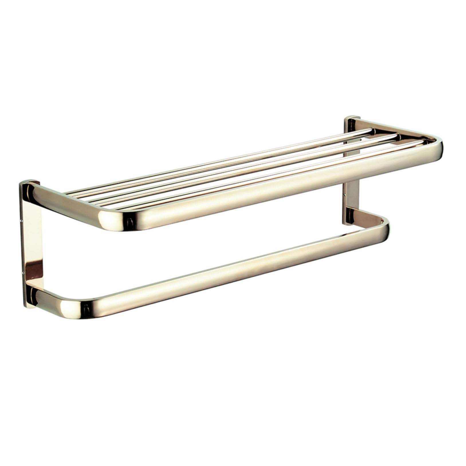 Porte-serviettes laiton double doré au design chic et durable