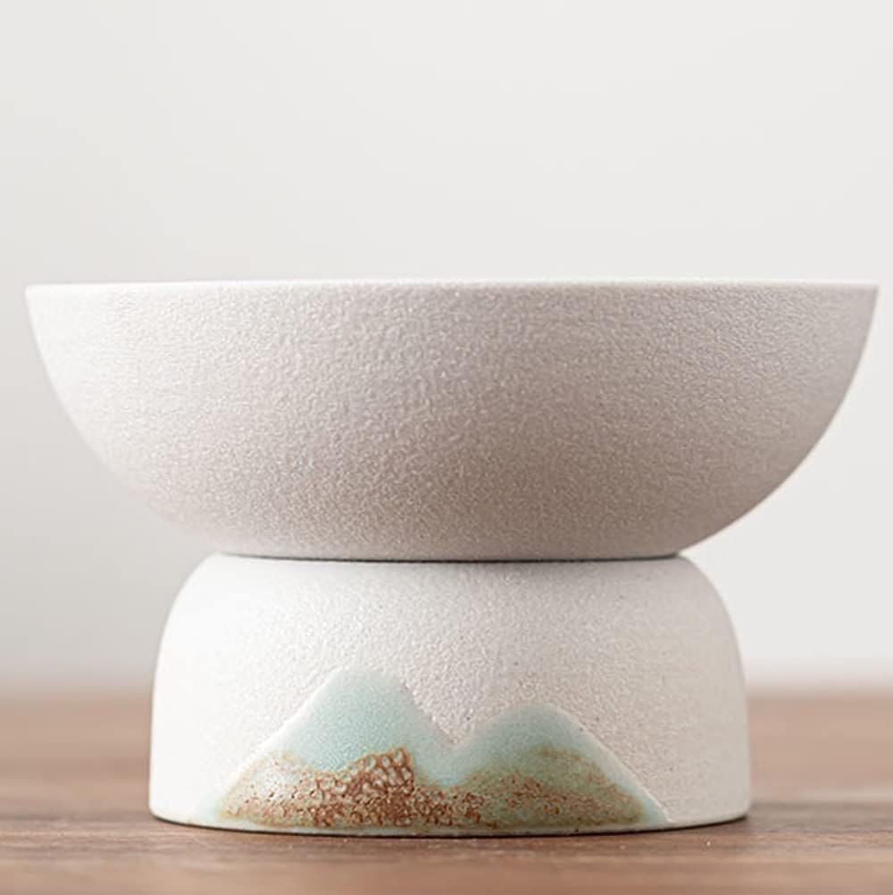 XIALON 3.4inch Chinese Traditions Pottery Tea Strainer Tea Filter Tea Set Accessories