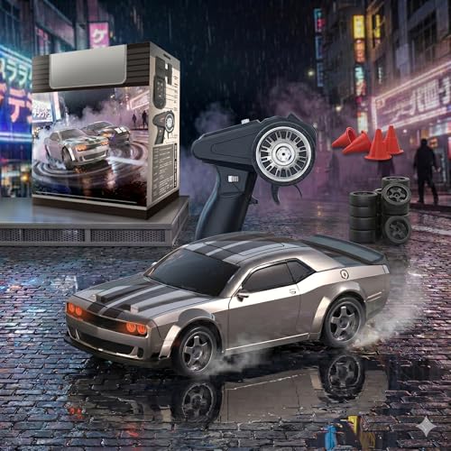 Image of Jack Royal GTR Tokyo Drift 1:43 Scale Drift Rc Car | 15Kmph Speed, Proportional Steering Gear with Head Light 4 Wheel Drive Boost Mode Long Range Remote Control Racing Car (Challenger)