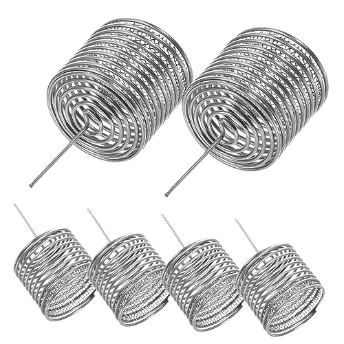 SUPVOX 6 Piezas caja de fertilizante Árbol bonsai cultivador abono bonsai fertilizante bonsai contenedores de fertilizantes cesta de la cubierta de fertilizante Acero inoxidable Silver