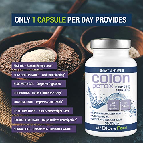 15 Day ExtraStrength Colon Cleanse Detox for Weight Loss with