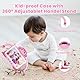 zcobro Kinder Tablet 7 Zoll Andorid Tablet für Kinder 2GB RAM+32GB ROM+128GB Erweiterbar, Kids Tablet mit Hülle HD 1024 * 600 IPS-Bildschirm Kinder-Tablets Quad Core Type-C WiFi Bluetooth (Rosa)