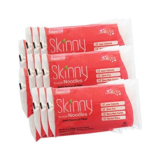 Low Carb, Gluten Free Shirataki Spaghetti, 8 Oz, 12 Count, Made in USA