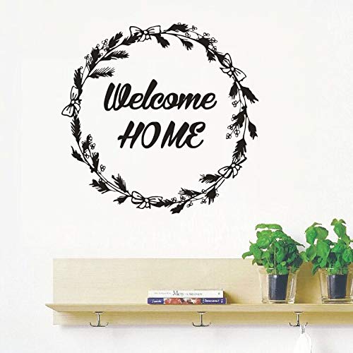 Welcome Home Quote Stickers Muraux Maison Interior Design Wall Sticker Nouveau Design Guirlande Rustique Welcome Home Door Vinyl Sticker