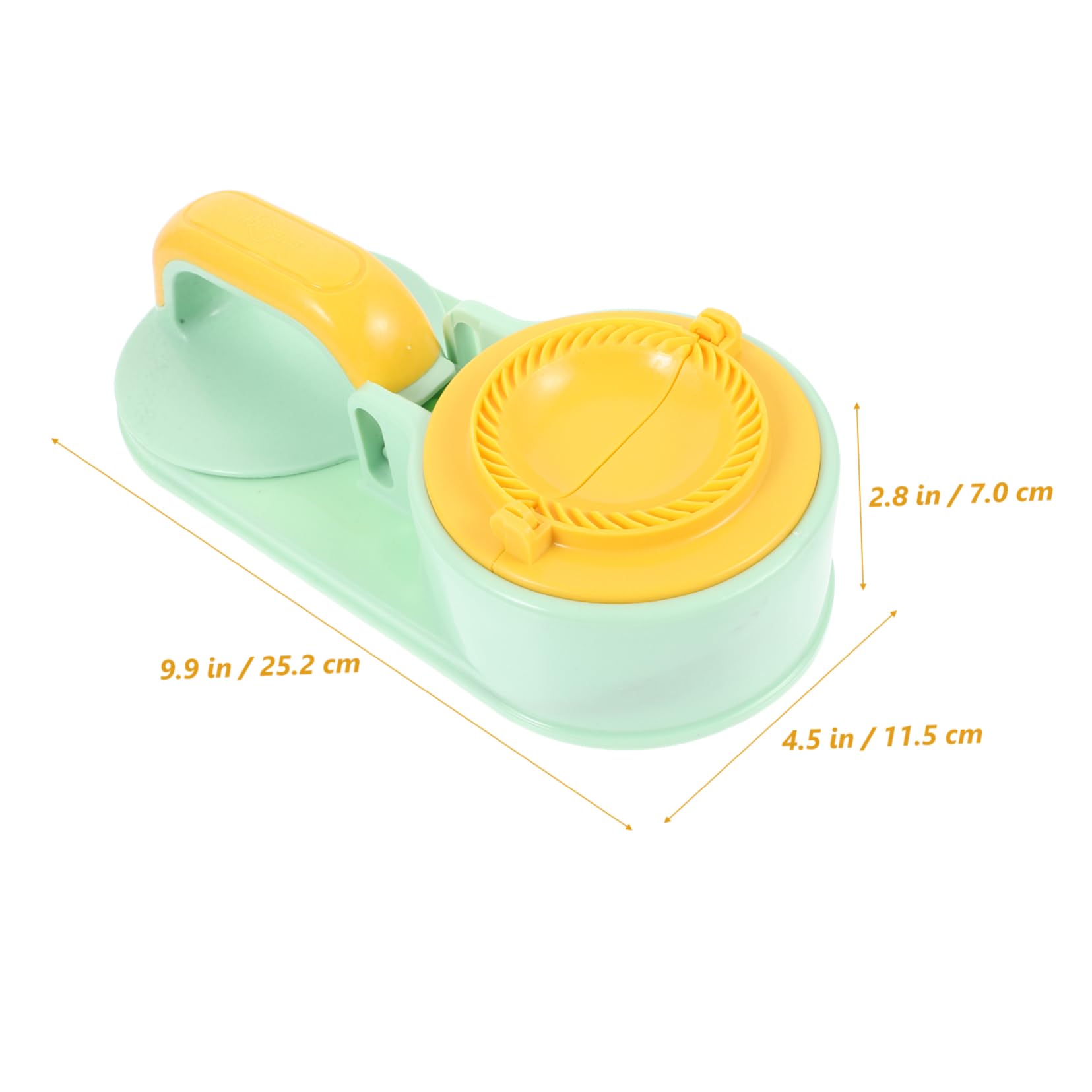 Garneck 1 Dumpling Maker Press & Empanada Maker Machine - Manual Dough Press for Making Dumpling Wrappers - Perogies and Empanadas Light Green Color Efficient Kitchen Tool