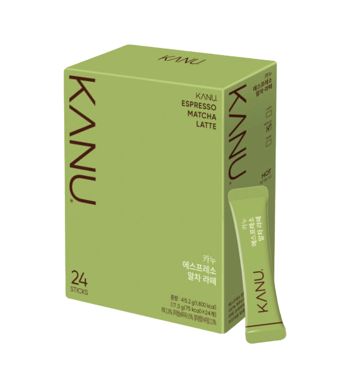Amazon.com : Maxim KANU Espresso Matcha Latte Coffee Mix, 17.3g