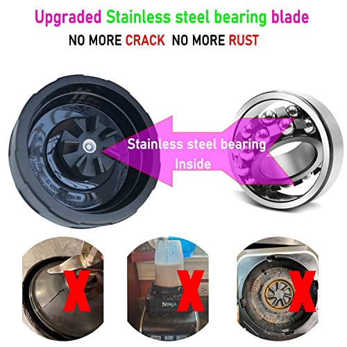 New-Model-Replacement-blender-Blade-for-Ninja-Accessories-Only-Compatible-with-Nutri-Ninja-Foodi-Power-Blender-SS150SS151SS300-SS350SS351-SS351TGT-CO351B-SS100-SS101-SS101C-CO101B New Model Replacement blender Blade for Ninja Accessories Only Compatible with Nutri Ninja Foodi Power Blender SS150SS151SS300 SS350SS351 SS351TGT CO351B SS100 SS101 SS101C CO101B