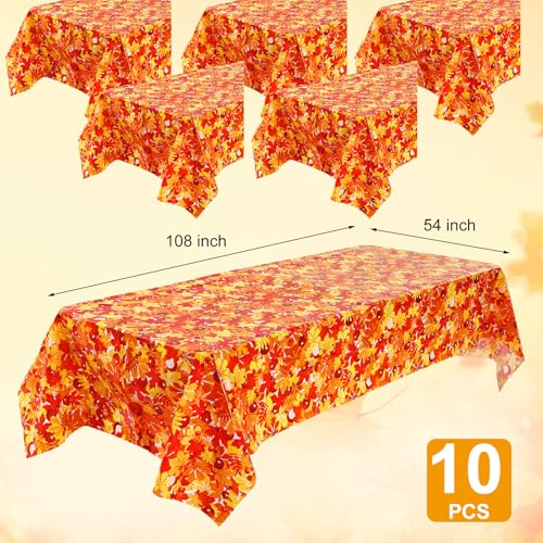 Nappe rectangulaire imperméable orange pour protéger la table de fête d'automne
