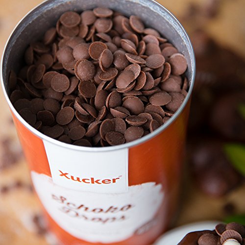 Xucker 3 x 200 g chocoladedruppels set, edele volmelk, wit, edelbitter - koolhydraatbewuste chocoladedruppels - met… - Afbeelding 7
