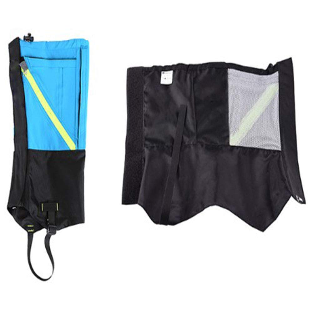 Guêtres Jambe imperméable à l'eau Botte de Neige guêtres Anti-déchirure Tissu Oxford pour la randonnée pédestre en Plein air de la Chasse, Noir