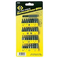 C.K Schraubendreher Bit Set 8-teilig - Schlitz Bits 3-9mm