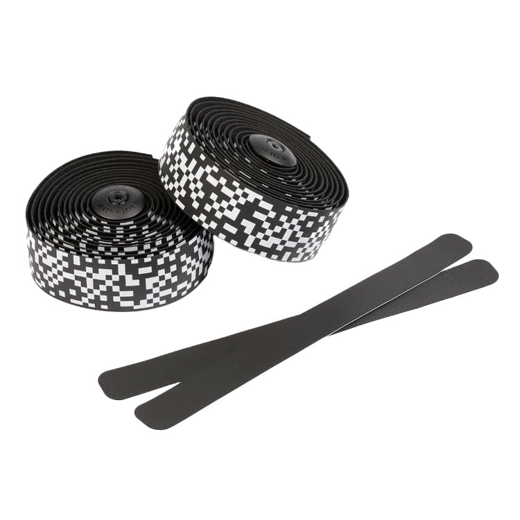 Burgh Cycling Pixel Handlebar Tape, White Print