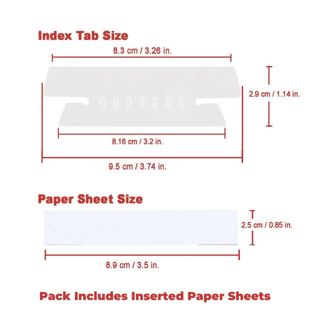 Snapklik.com : 1InTheOffice Clear Hanging Folder Tabs And Inserts