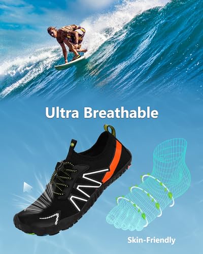 Image of Water Shoes for Women Men Quick-Dry Barefoot Shoes Breathable Aqua Socks for Swim Beach River Pool Lake Hiking Surfing Kayaking