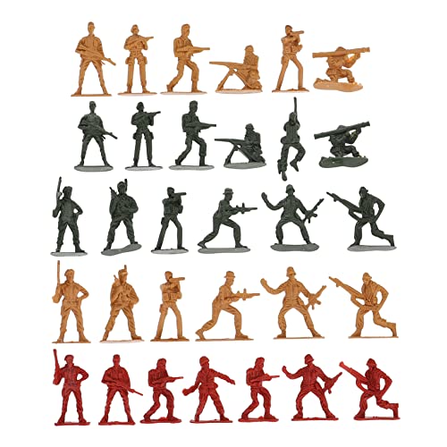 KOMBIUDA Figuras De Soldados De ástico 120pcs Diversas Figuras Militares para Decoración y Juegos De Batalla Juguetes De Soldaditos para Estilo Aleatorio
