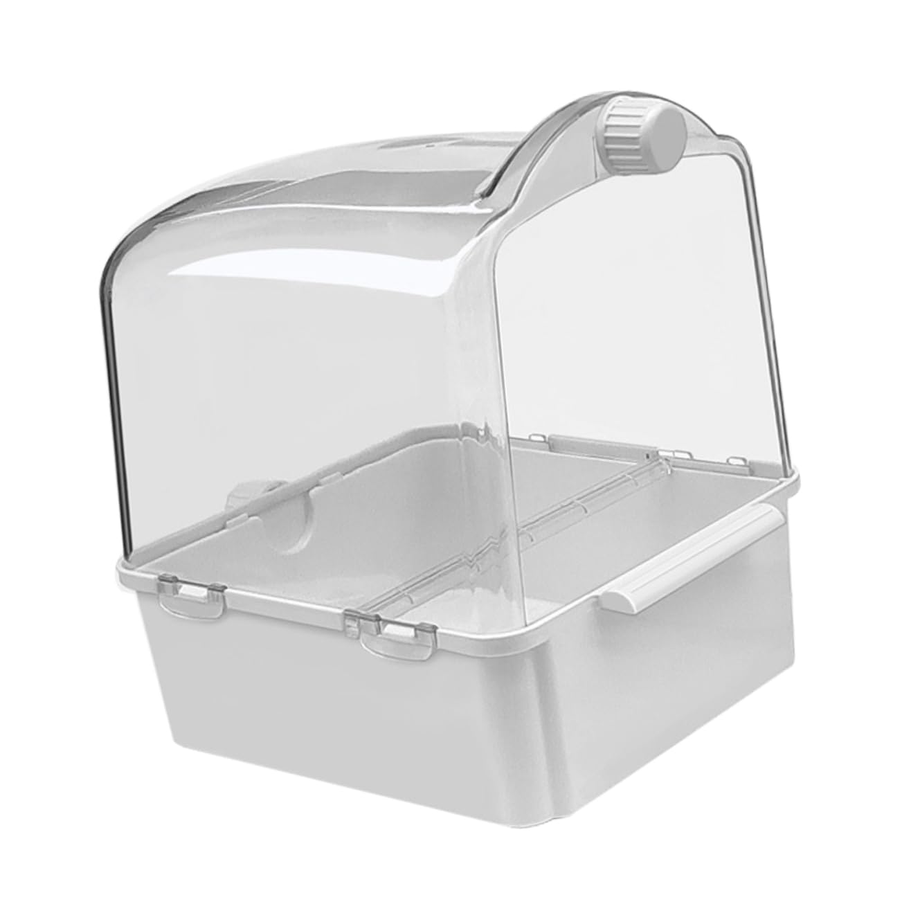 Kisangel Bañera para Pájaros de Mediano Hecha de Plástico Resistente para Loros y Periquitos Cuidado y Higiene de Aves Su Jaula