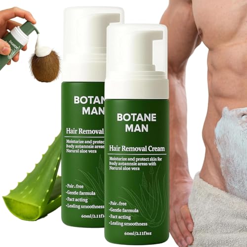 Crema Depilatoria para Hombres: Rápida y Suave, Fórmula Natural con Aloe Vera. Hidrata y nutre, dejando la piel suave y tersa. Apta para rostro, cuerpo y zonas íntimas.
