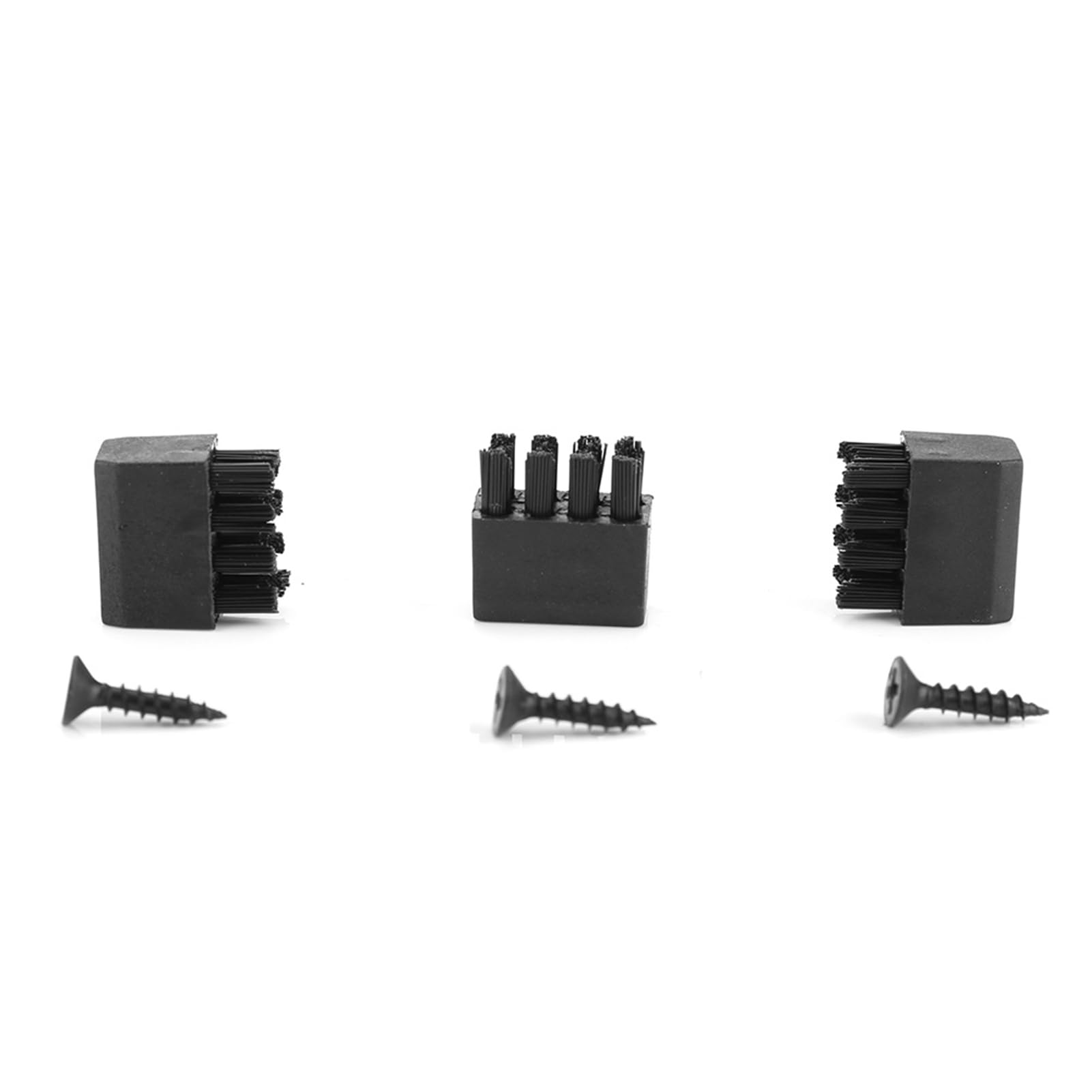 Durable Brush Replacement Set for Bow, Compact and Portable Design, 3pcs Brushes and Screws Included