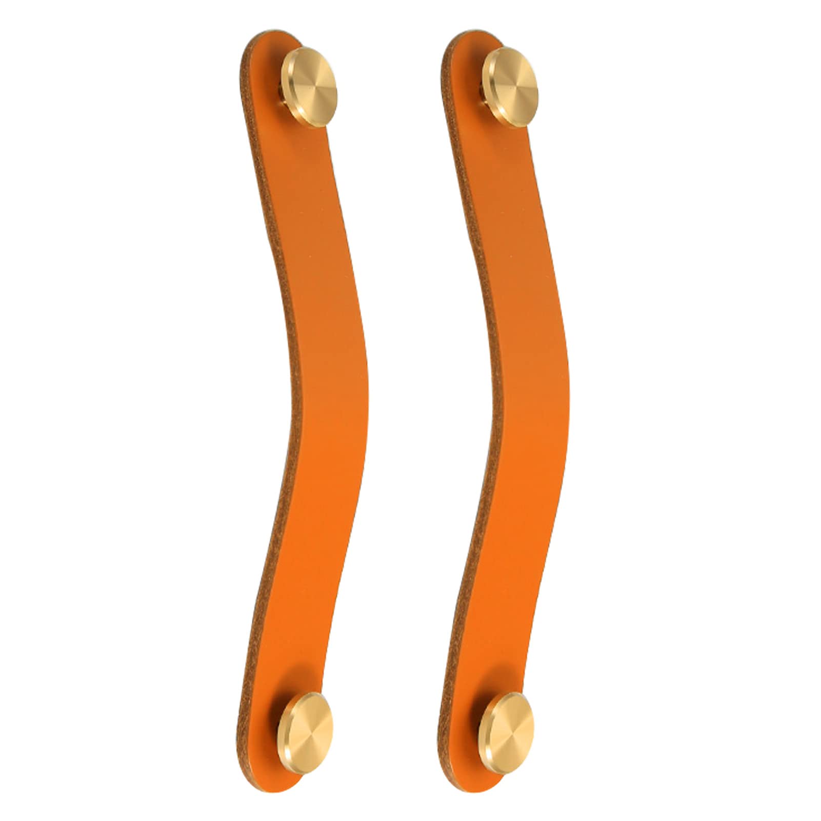 Opeximatun 3 Leather Drawer Handles, Leather Loop Cabinet Handles Multicolor Multiple Sizes 2 Pcs(,Hole Distance 96Mm)