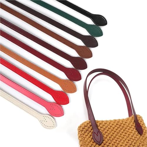 Sangles de rechange pour sac à main usé lot de 2 poignées café foncé