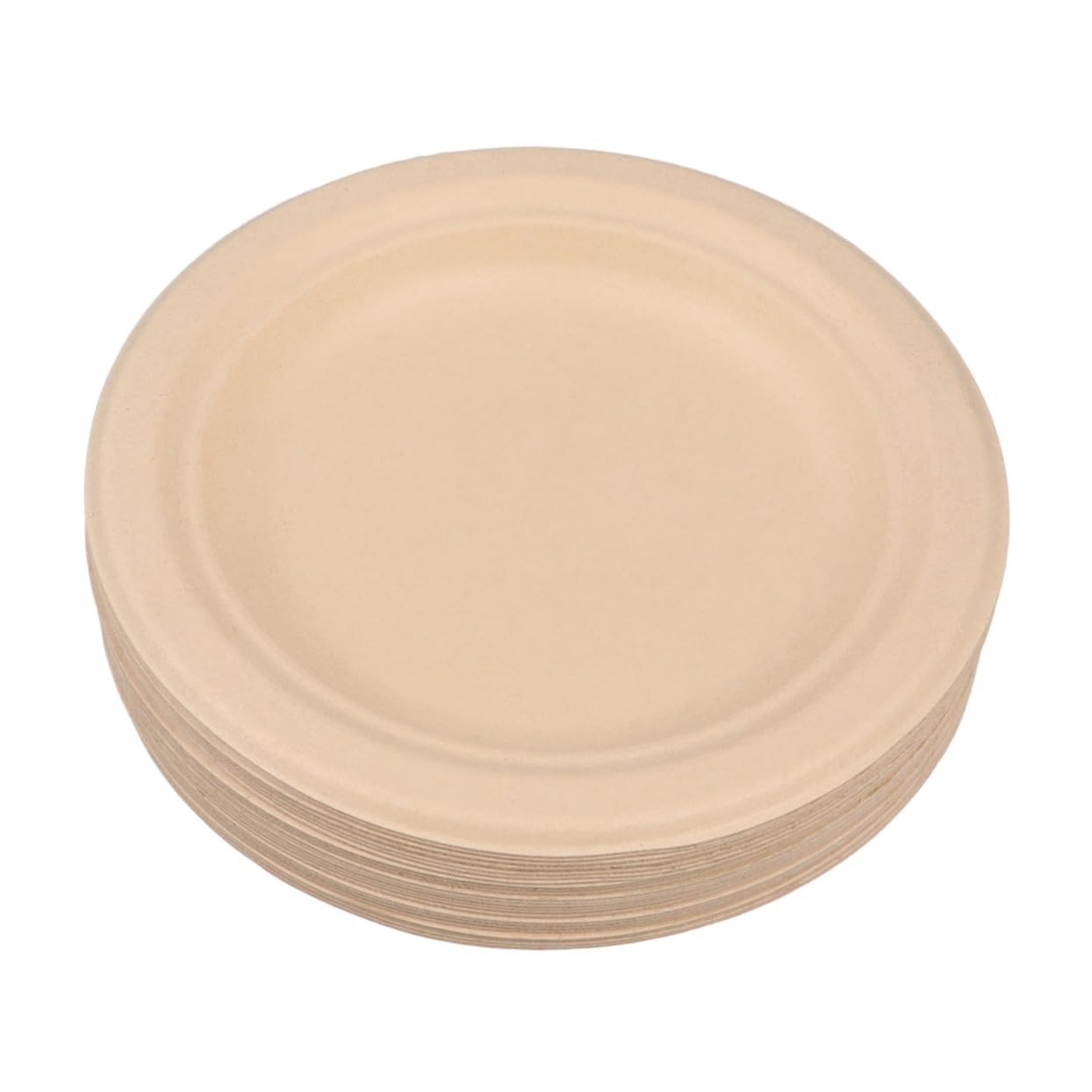 Healifty 100 Pezzi 6 Piatti Di Piatti Compostabili Planchas Piatti Biodegradabili Monouso Stoviglie Compostabili Piatti Piani Compostabili Piatto Rotondo Di Frutta Vassoio
