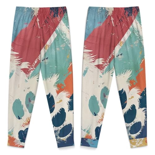 Tulsa Flag Dog PawsChildren's Home Pajamas, Simple And Versatile, Suitable for Daily Wear110CM3