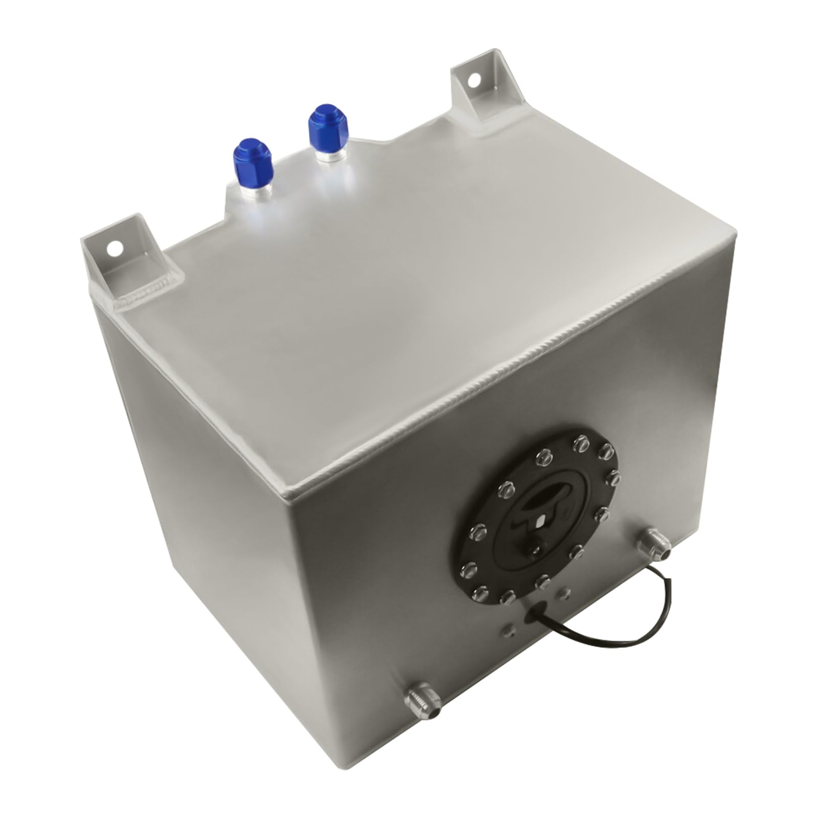 20L Kraftstofftank Aluminium, 5 Gallonen Treibstofftank, Kraftstofftank mit Ölstandsensor, Kunststoffdeckel Motorsport Benzintank, für Lastwagen, Geländefahrzeuge