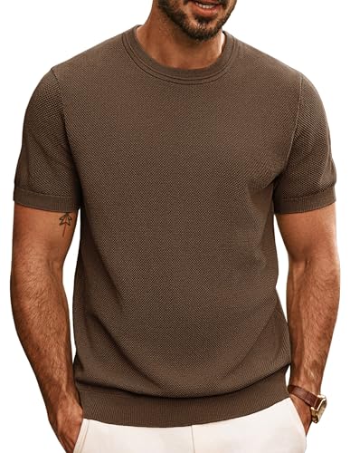 T-shirt homme marron manches courtes PJ PAUL JONES XXL idéal pour vos sorties d'été