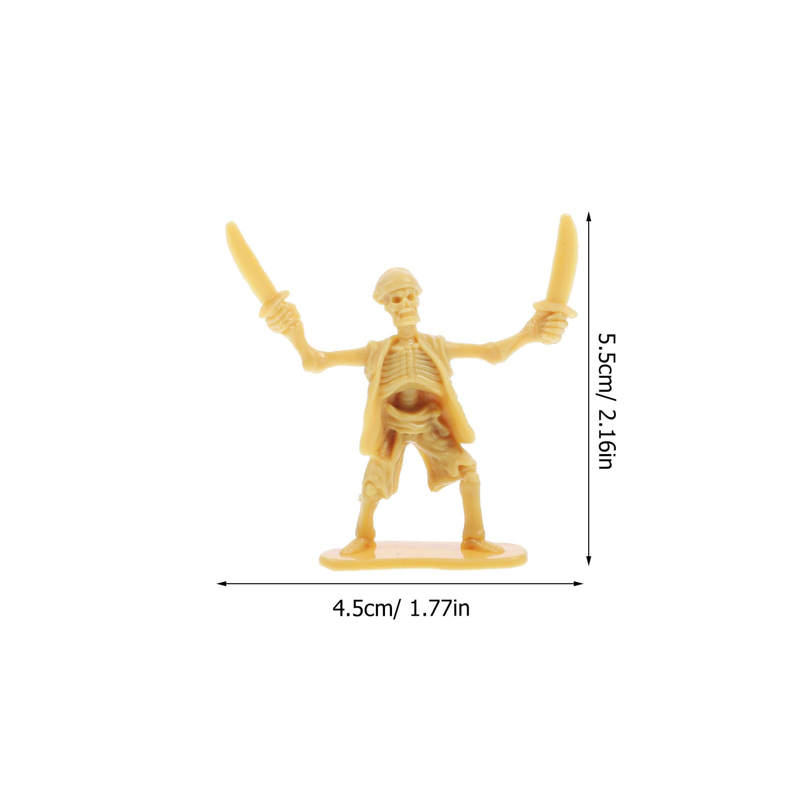 HANABASS Pirate Soldier Toys Mini People Models Table Miniature Pirate Soldier Figures for Kids Role Play Halloween Cosplay Photo Props Lightweight Portable - Image 4