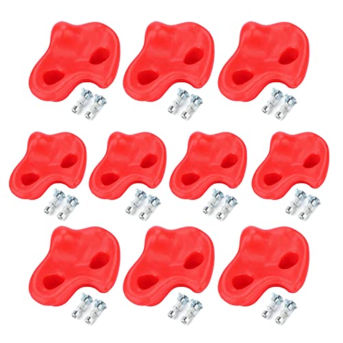 Rock Climbing Holds for Kids, 10 PCS Climbing Rock Resin Climbing Point Gecko Wall Children's Climbing Rock for Indoor Outdoor Rock Climbing Wall (??)