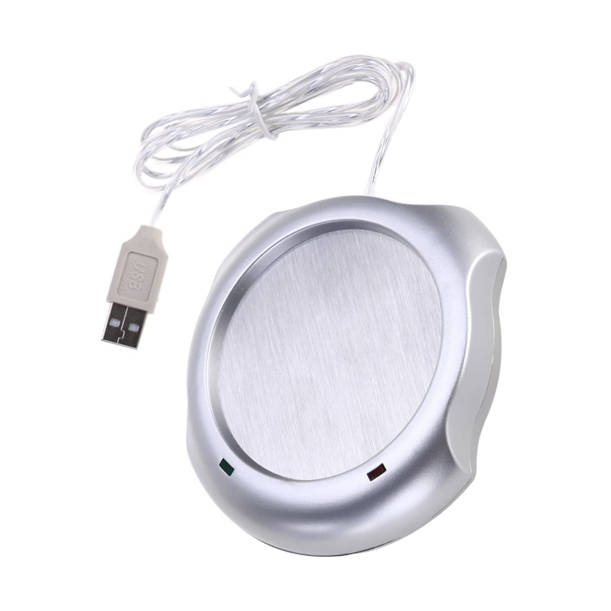 Cabilock Desktop USB Cup Warmer Electric Mug Heater Plate for Coffee Tea for Home Office Use Extended Cord for Versatile Placement
