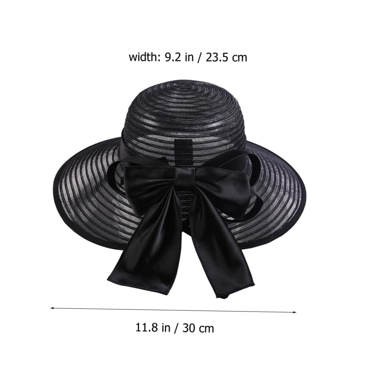 BESPORTBLE 3 Pièces Chapeau de Plage Femme Large Chapeau et Respirant Nœud Délicat pour Activités Extérieures et Jardinage