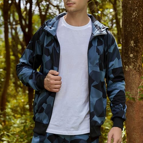 Chaqueta con capucha camuflada para hombre miniatura 4