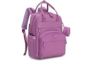 BabbleRoo Diaper Bag Backpack: Ultimate Baby Care Companion in Vibrant Purple