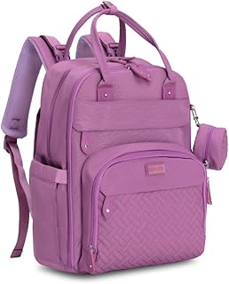 BabbleRoo Baby Changing Bag Backpack, Nappy Changing Back Pack Diaper Bags with Changing Mat & Pacifier Holder for Mom & Dad