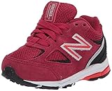 New Balance Kid's 888 V2 Lace-up Running Shoe, New Crimson/Black, 2 Wide Infant
