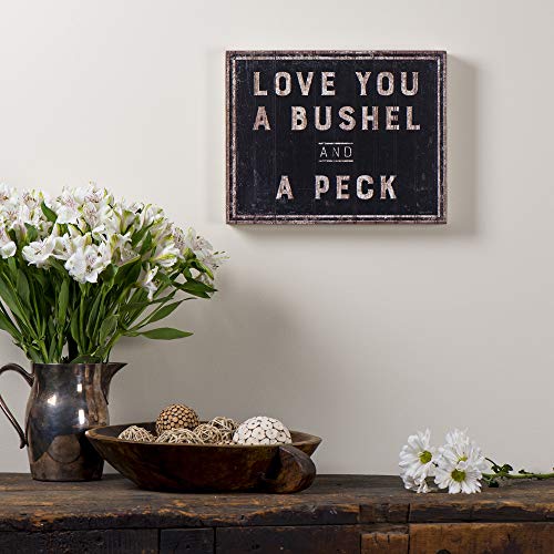 Primitives-by-Kathy-30358-Rustic-Inspired-Box-Sign-Bushel-A-Peck Primitives by Kathy 30358 Rustic Inspired Box Sign Bushel A Peck
