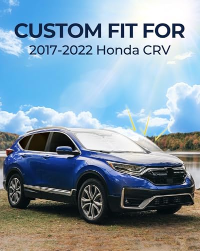 Image of for Honda CRV 2017-2022 Car Window Shades, 8pcs Privacy Sun Shade Set for Front Windshield Side and Rear Windows, Full Window Covers Keeps Vehicle Cool for Camping Napping