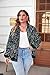 IN'VOLAND Womens Sequin Jacket Plus Size Sparkle Long Sleeve Jackets Front Zip Loose Casual Blazer Bomber Jacket