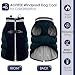 AOFITEE Hundejacke Kleine Hunde, Wasserdicht Hunde Wintermantel Warm Hundemantel mit Geschirr, Rollkragen Hunde Winterjacke Fleece Reflektierende Hundejacke Outdoor Hundebekleidung,S Blau