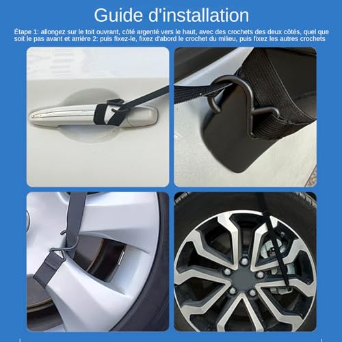 Pantalla para techo corredizo ideal para proteger tu coche del calor mientras acampas 7
