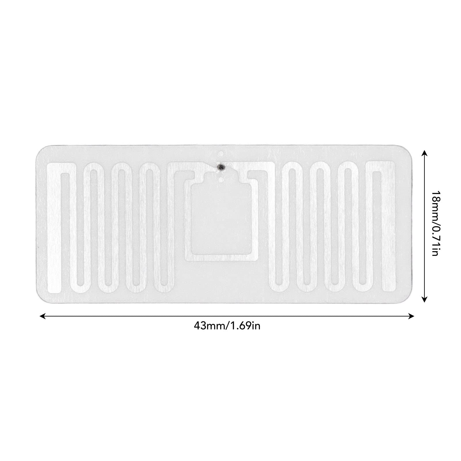 Tag RFID UHF 860-960 MHz KM4Q Chip Etichetta adesiva per tracciamento elettronico RFID, protocollo ISO 18000-6C EPC Classe 1 Gen2