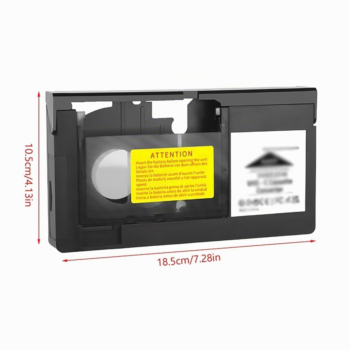 Convertidor de VHS a digital, adaptador de casete VHS-C, para videograbadoras estándar y flujos de trabajo de digitalización