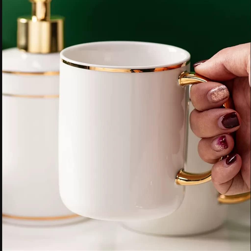 Washing Set Ceramic Bathroom Five-piece Nordic Supplies Household Toothware Mouthwash Cup