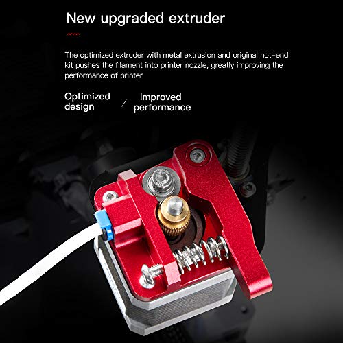 Gecheer Extrusora de Creality 3D ajustada para acessórios da impressora da extrusora de metal 3D da