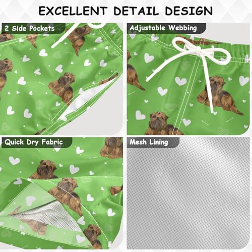 susiyo Boys Swim Trunks Brussels Griffon Toddler Swim Shorts Quick Dry Beach Board Shorts Little Boy Bathing Suits Swimwear3